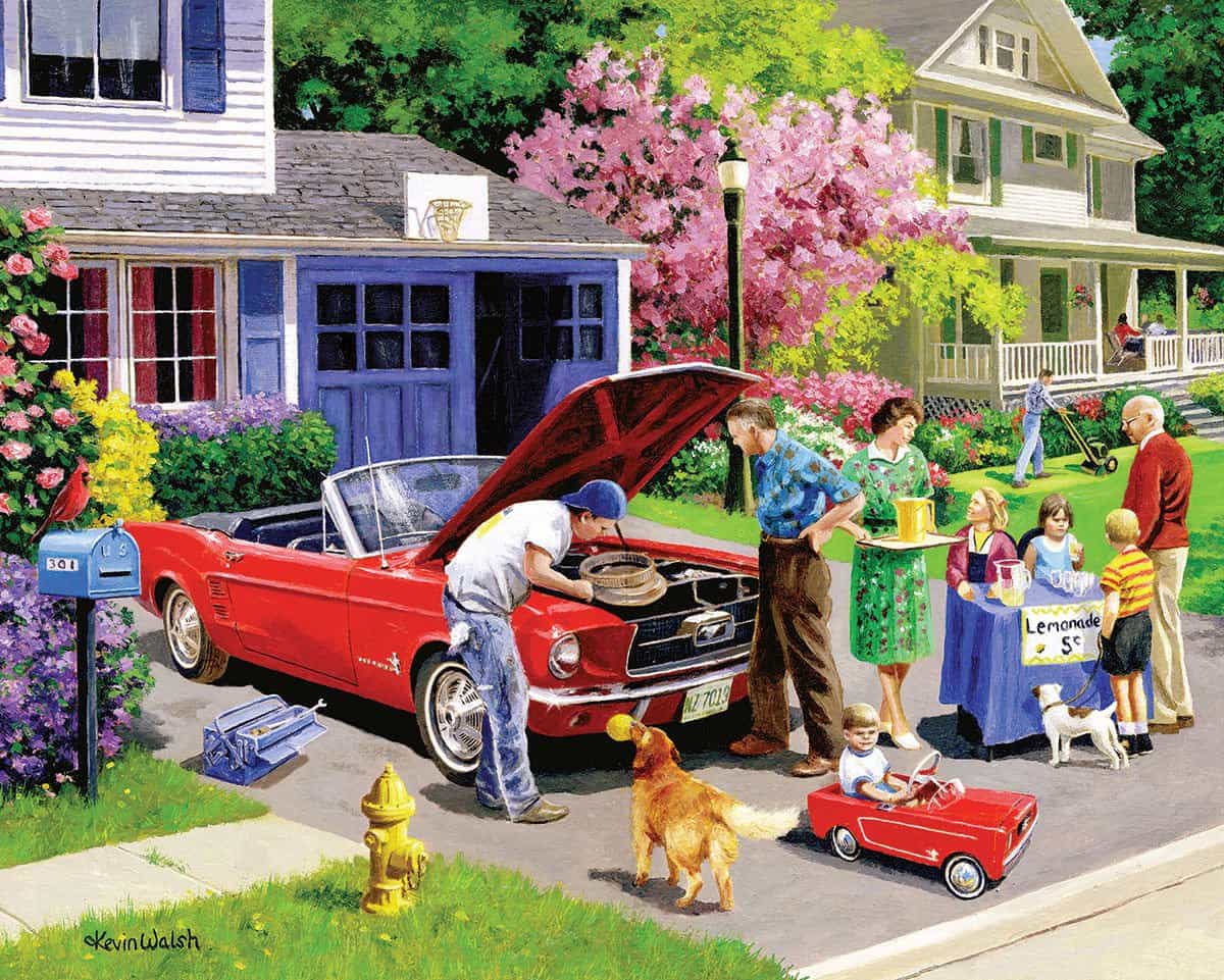Set of 3: Artist Kevin Walsh - Classic Cars Bundle 1000 piece