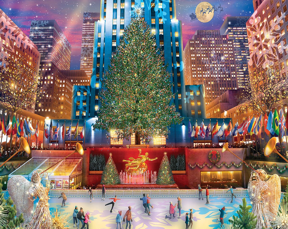 Rockefeller Christmas (1711pz) - 1000 Piece Jigsaw Puzzle