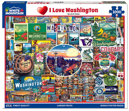 I Love Washington (2127pz) - 1000 Piece Jigsaw Puzzle