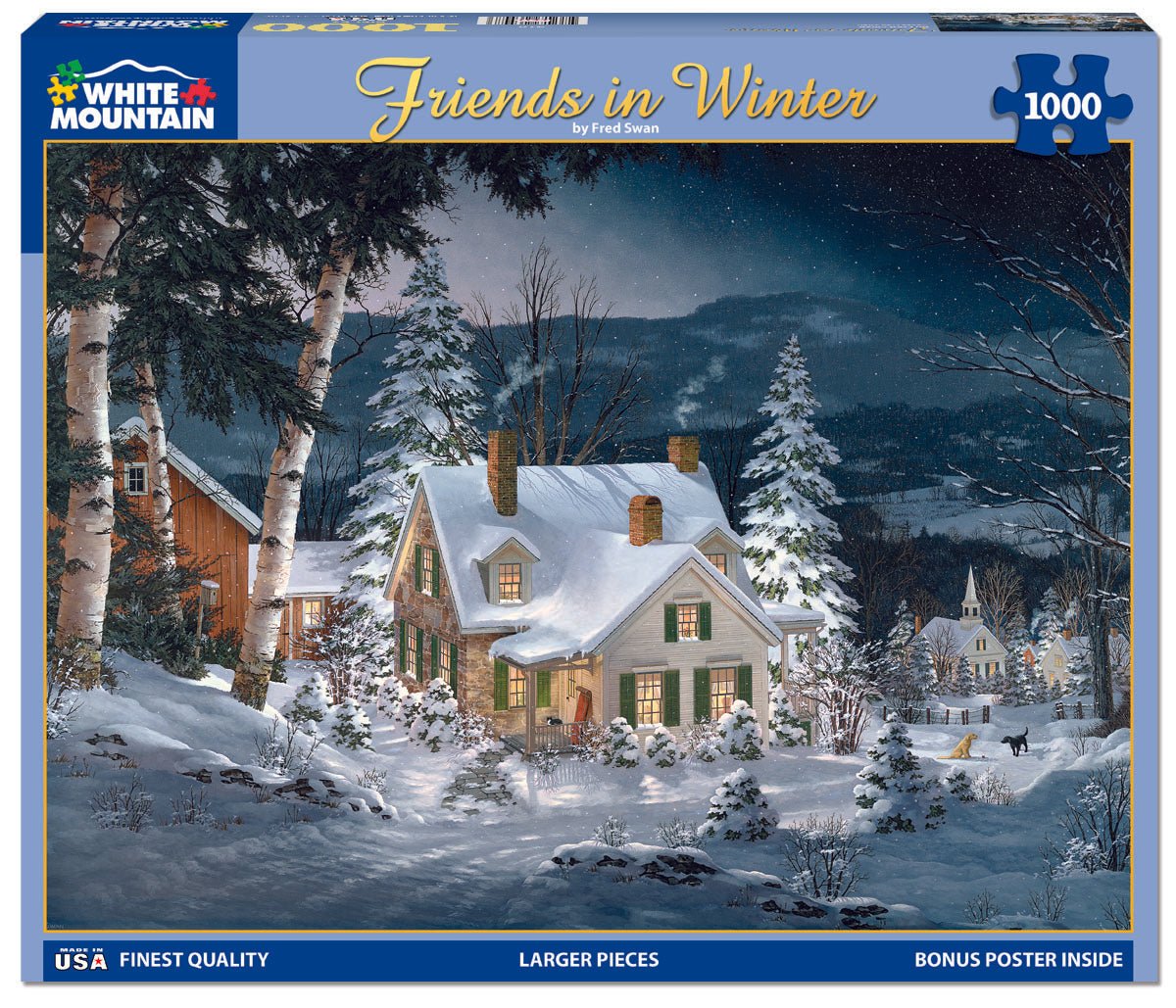 Friends in Winter (470pz) - 1000 Piece Jigsaw Puzzle